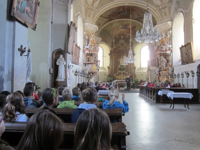 Výchovný koncert v kostele