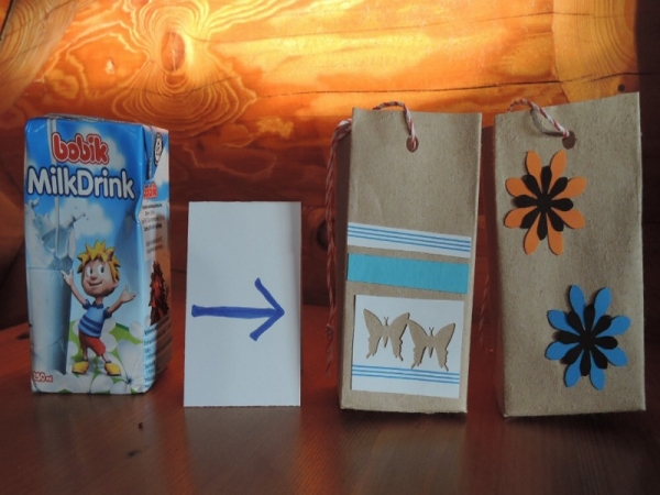 Sběr krabiček od mléka